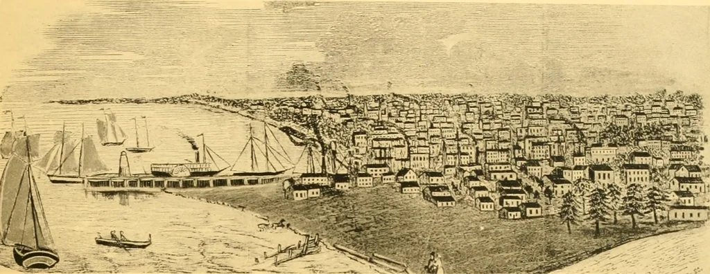 An illustration from Plan of Chicago prepared under the direction of the Commercial club during the years 1906, 1907, and 1908, 1909, leaf 28