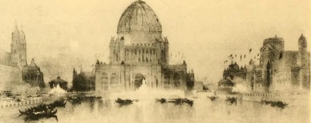 An illustration from Plan of Chicago prepared under the direction of the Commercial club during the years 1906, 1907, and 1908, 1909, leaf 35