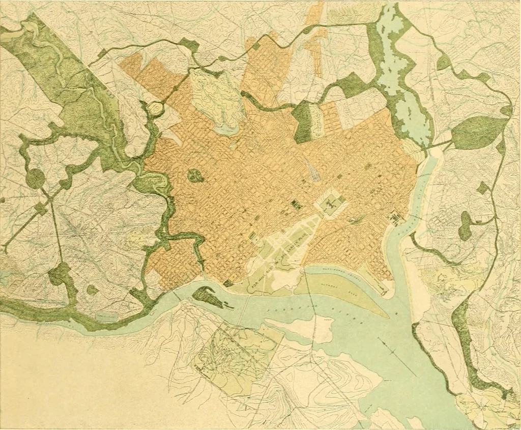 An illustration from Plan of Chicago prepared under the direction of the Commercial club during the years 1906, 1907, and 1908, 1909, leaf 80