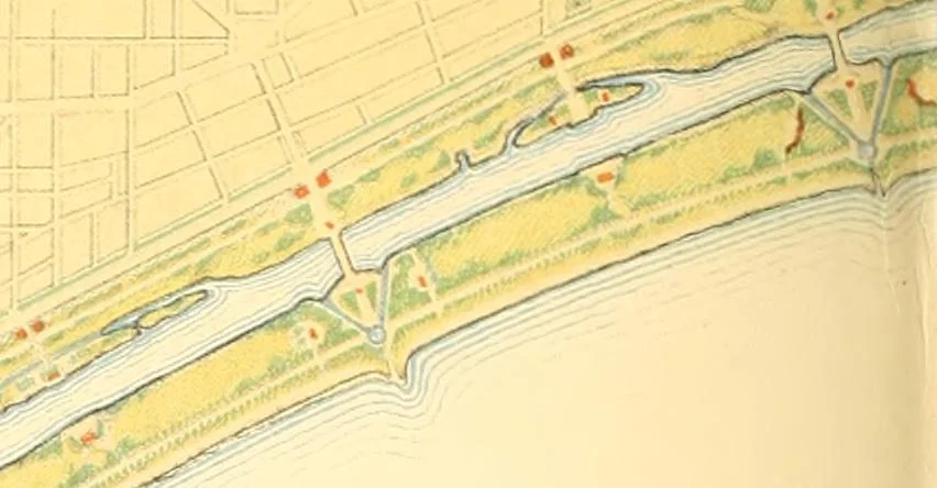 An illustration from Plan of Chicago prepared under the direction of the Commercial club during the years 1906, 1907, and 1908, 1909, leaf 89