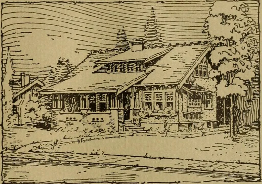 An illustration from The Plan Shop bungalows / Rollin S. Tuttle, 1920, leaf 10