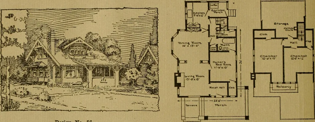 An illustration from The Plan Shop bungalows / Rollin S. Tuttle, 1920, leaf 11