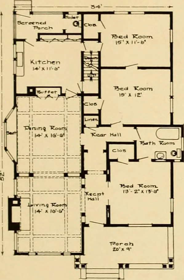 An illustration from The Plan Shop bungalows / Rollin S. Tuttle, 1920, leaf 12