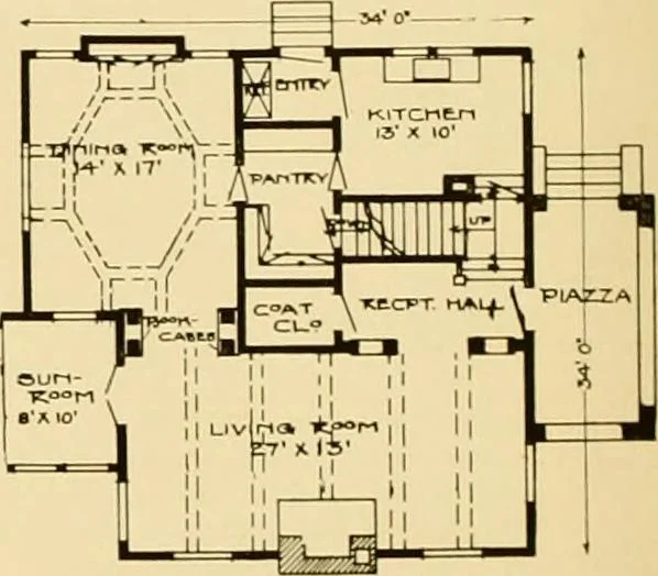 An illustration from The Plan Shop bungalows / Rollin S. Tuttle, 1920, leaf 13