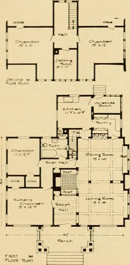 An illustration from The Plan Shop bungalows / Rollin S. Tuttle, 1920, leaf 14