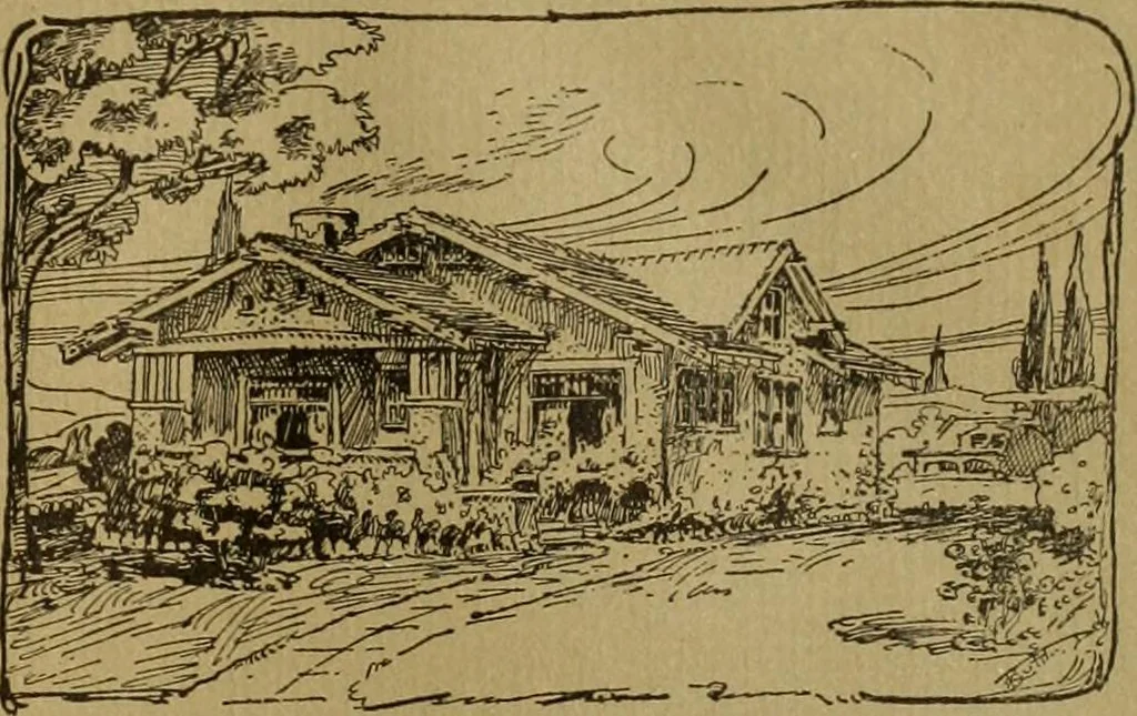 An illustration from The Plan Shop bungalows / Rollin S. Tuttle, 1920, leaf 16