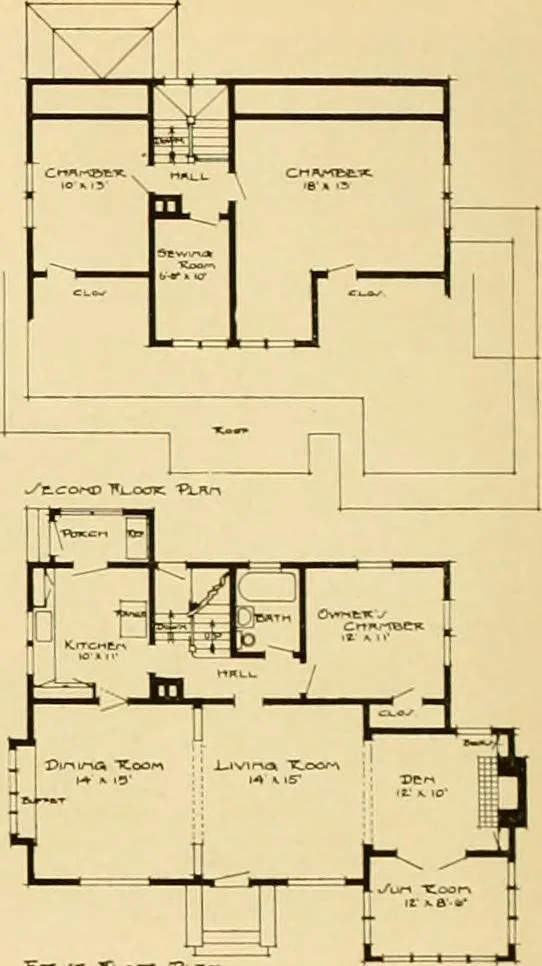 An illustration from The Plan Shop bungalows / Rollin S. Tuttle, 1920, leaf 21