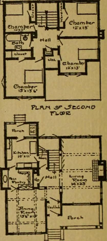 An illustration from The Plan Shop bungalows / Rollin S. Tuttle, 1920, leaf 29