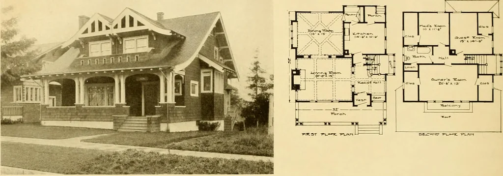 An illustration from The Plan Shop bungalows / Rollin S. Tuttle, 1920, leaf 31