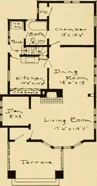 An illustration from The Plan Shop bungalows / Rollin S. Tuttle, 1920, leaf 33