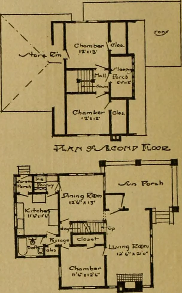 An illustration from The Plan Shop bungalows / Rollin S. Tuttle, 1920, leaf 43