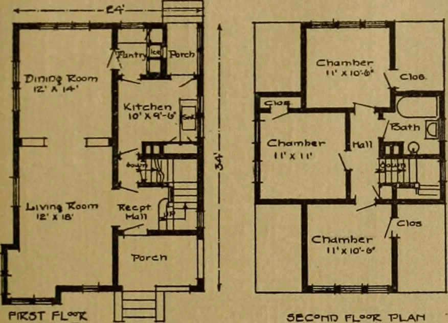 An illustration from The Plan Shop bungalows / Rollin S. Tuttle, 1920, leaf 54
