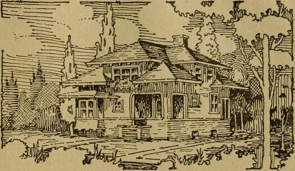An illustration from The Plan Shop bungalows / Rollin S. Tuttle, 1920, leaf 54
