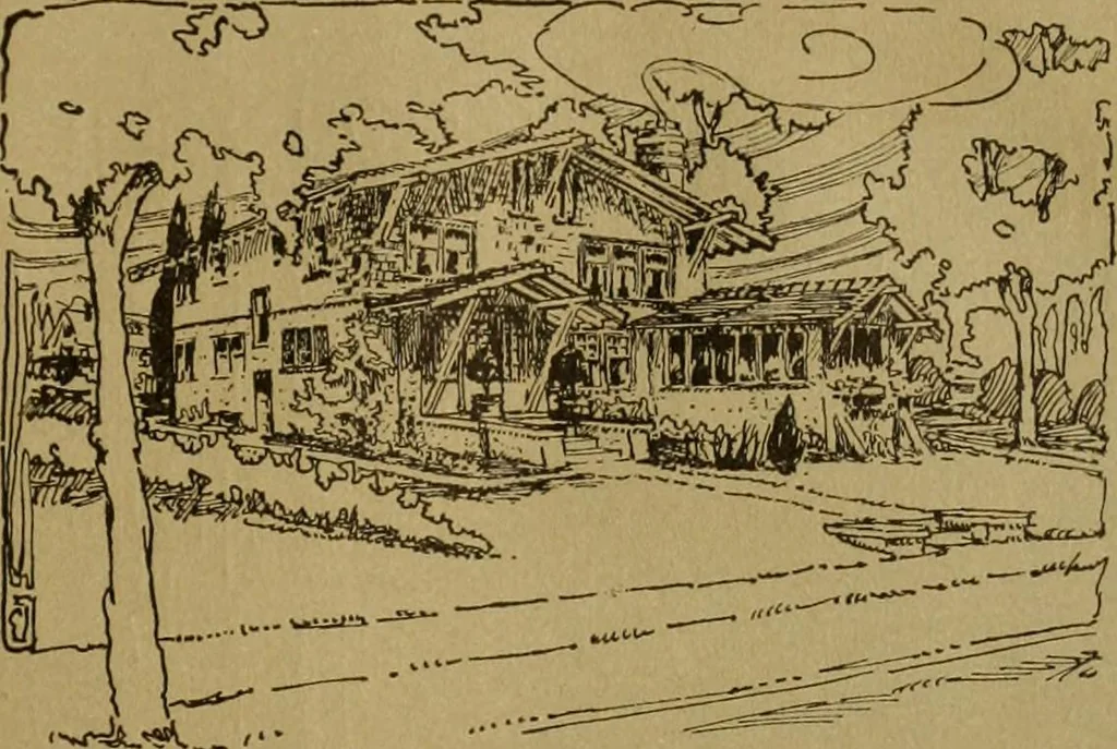 An illustration from The Plan Shop bungalows / Rollin S. Tuttle, 1920, leaf 60