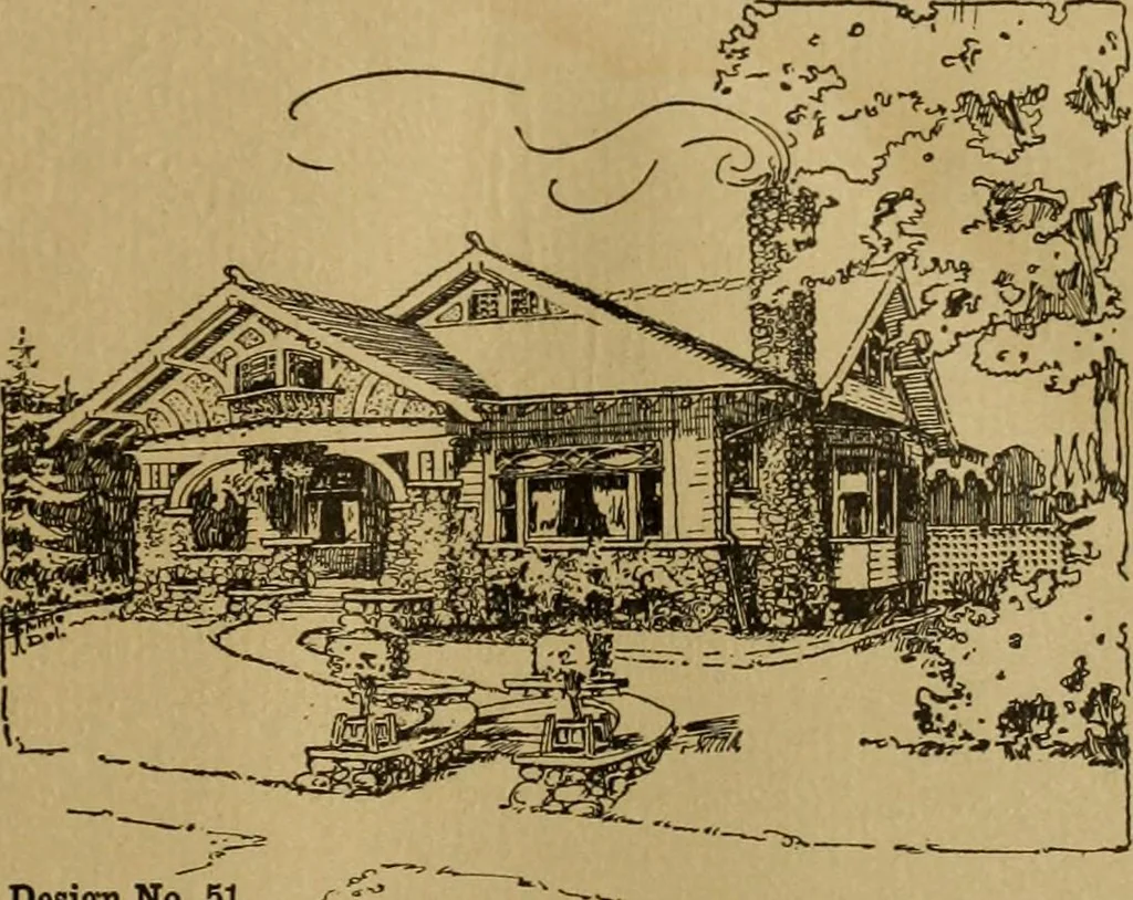 An illustration from The Plan Shop bungalows / Rollin S. Tuttle, 1920, leaf 8