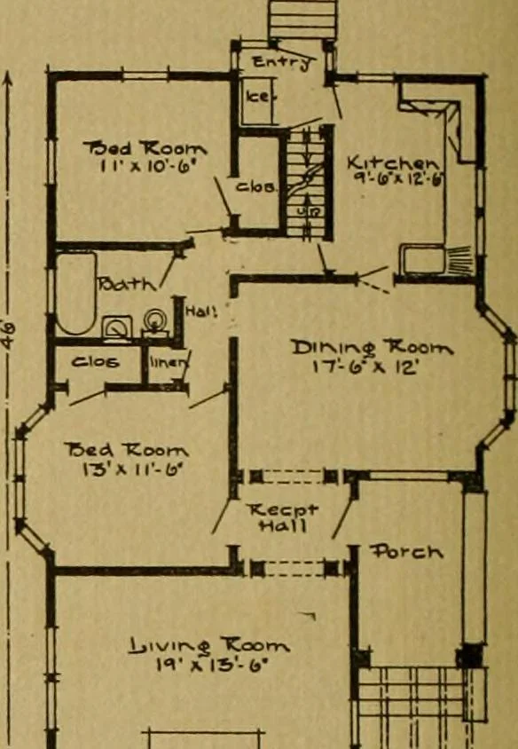 An illustration from The Plan Shop bungalows / Rollin S. Tuttle, 1920, leaf 9