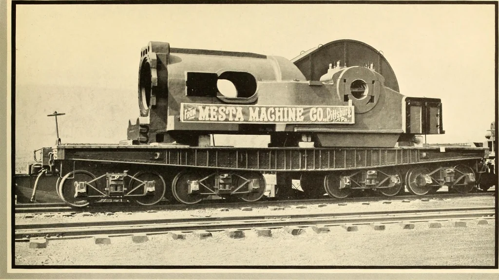 An illustration from Plant and product of the Mesta Machine Company, Pittsburgh, Pennsylvania, U.S.A, 1919, leaf 128