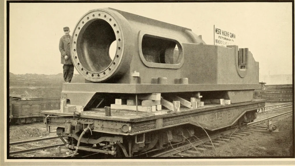An illustration from Plant and product of the Mesta Machine Company, Pittsburgh, Pennsylvania, U.S.A, 1919, leaf 128
