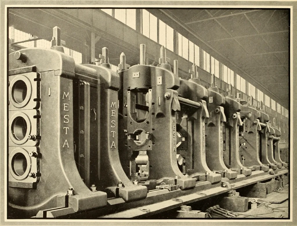 An illustration from Plant and product of the Mesta Machine Company, Pittsburgh, Pennsylvania, U.S.A, 1919, leaf 85