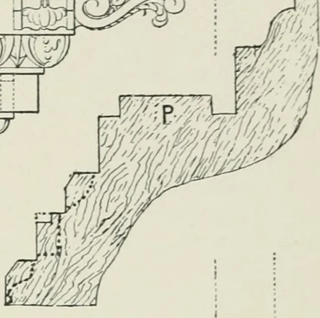 An illustration from Plastering, plain and decorative. A practical treatise on the art & craft of plastering and modelling, including full descriptions of the various tools, materials, processes, and appliances employed ... together with an account of historical plastering in England, Scotland, and Ireland, accompanied by numerous examples, 1899, leaf 194