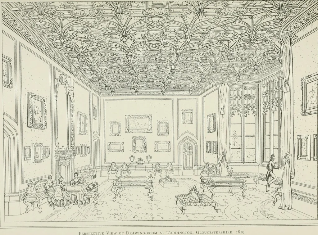 An illustration from Plastering, plain and decorative. A practical treatise on the art & craft of plastering and modelling, including full descriptions of the various tools, materials, processes, and appliances employed ... together with an account of historical plastering in England, Scotland, and Ireland, accompanied by numerous examples, 1899, leaf 238