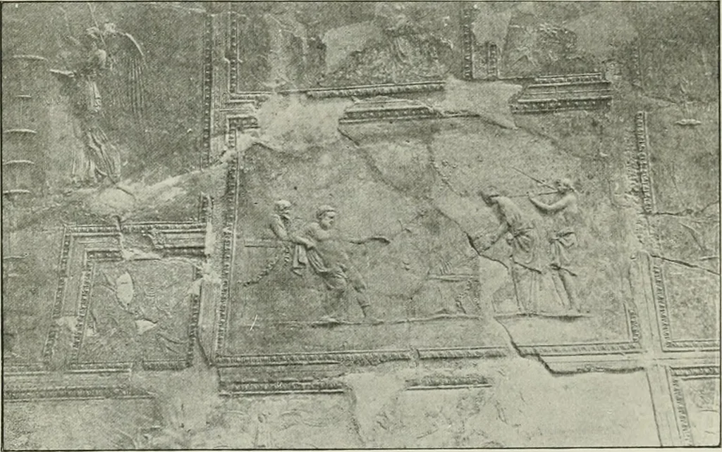 An illustration from Plastering, plain and decorative. A practical treatise on the art & craft of plastering and modelling, including full descriptions of the various tools, materials, processes, and appliances employed ... together with an account of historical plastering in England, Scotland, and Ireland, accompanied by numerous examples, 1899, leaf 30