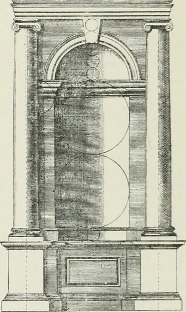 An illustration from Plastering, plain and decorative. A practical treatise on the art & craft of plastering and modelling, including full descriptions of the various tools, materials, processes, and appliances employed ... together with an account of historical plastering in England, Scotland, and Ireland, accompanied by numerous examples, 1899, leaf 304