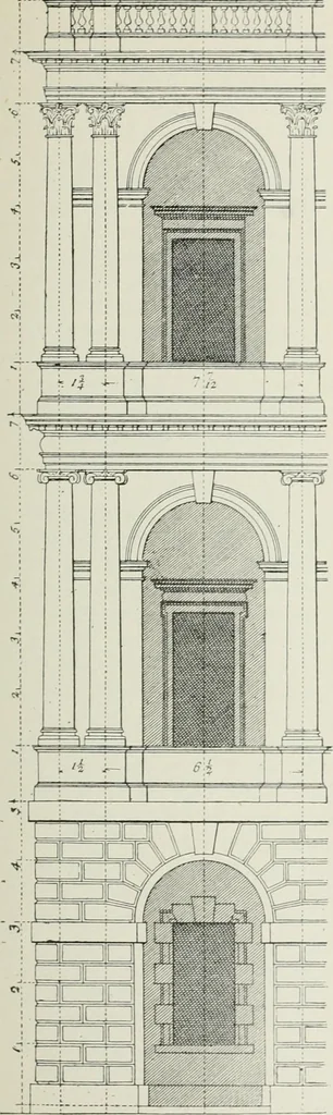 An illustration from Plastering, plain and decorative. A practical treatise on the art & craft of plastering and modelling, including full descriptions of the various tools, materials, processes, and appliances employed ... together with an account of historical plastering in England, Scotland, and Ireland, accompanied by numerous examples, 1899, leaf 310