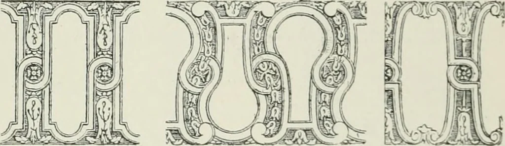 An illustration from Plastering, plain and decorative. A practical treatise on the art & craft of plastering and modelling, including full descriptions of the various tools, materials, processes, and appliances employed ... together with an account of historical plastering in England, Scotland, and Ireland, accompanied by numerous examples, 1899, leaf 314