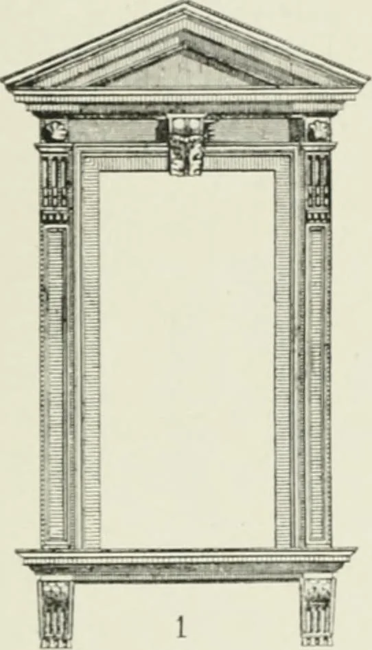 An illustration from Plastering, plain and decorative. A practical treatise on the art & craft of plastering and modelling, including full descriptions of the various tools, materials, processes, and appliances employed ... together with an account of historical plastering in England, Scotland, and Ireland, accompanied by numerous examples, 1899, leaf 315