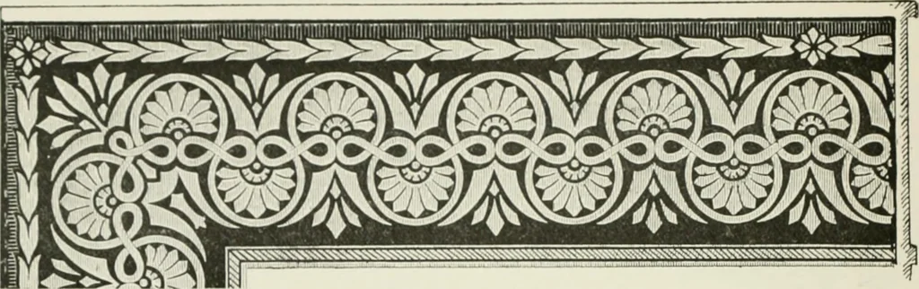 An illustration from Plastering, plain and decorative. A practical treatise on the art & craft of plastering and modelling, including full descriptions of the various tools, materials, processes, and appliances employed ... together with an account of historical plastering in England, Scotland, and Ireland, accompanied by numerous examples, 1899, leaf 325
