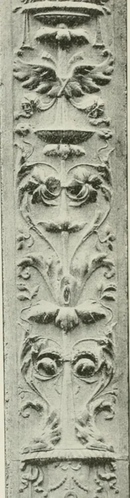An illustration from Plastering, plain and decorative. A practical treatise on the art & craft of plastering and modelling, including full descriptions of the various tools, materials, processes, and appliances employed ... together with an account of historical plastering in England, Scotland, and Ireland, accompanied by numerous examples, 1899, leaf 346