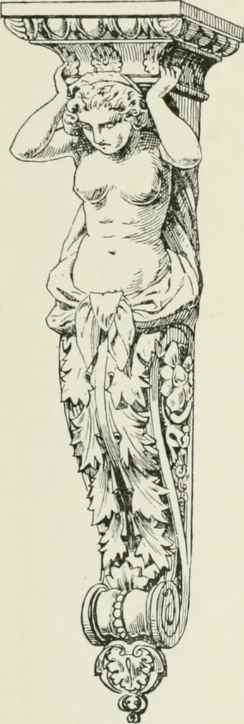 An illustration from Plastering, plain and decorative. A practical treatise on the art & craft of plastering and modelling, including full descriptions of the various tools, materials, processes, and appliances employed ... together with an account of historical plastering in England, Scotland, and Ireland, accompanied by numerous examples, 1899, leaf 347