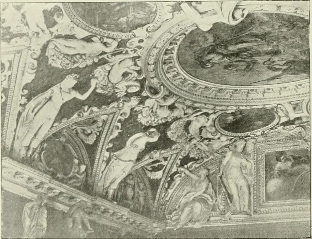 An illustration from Plastering, plain and decorative. A practical treatise on the art & craft of plastering and modelling, including full descriptions of the various tools, materials, processes, and appliances employed ... together with an account of historical plastering in England, Scotland, and Ireland, accompanied by numerous examples, 1899, leaf 35