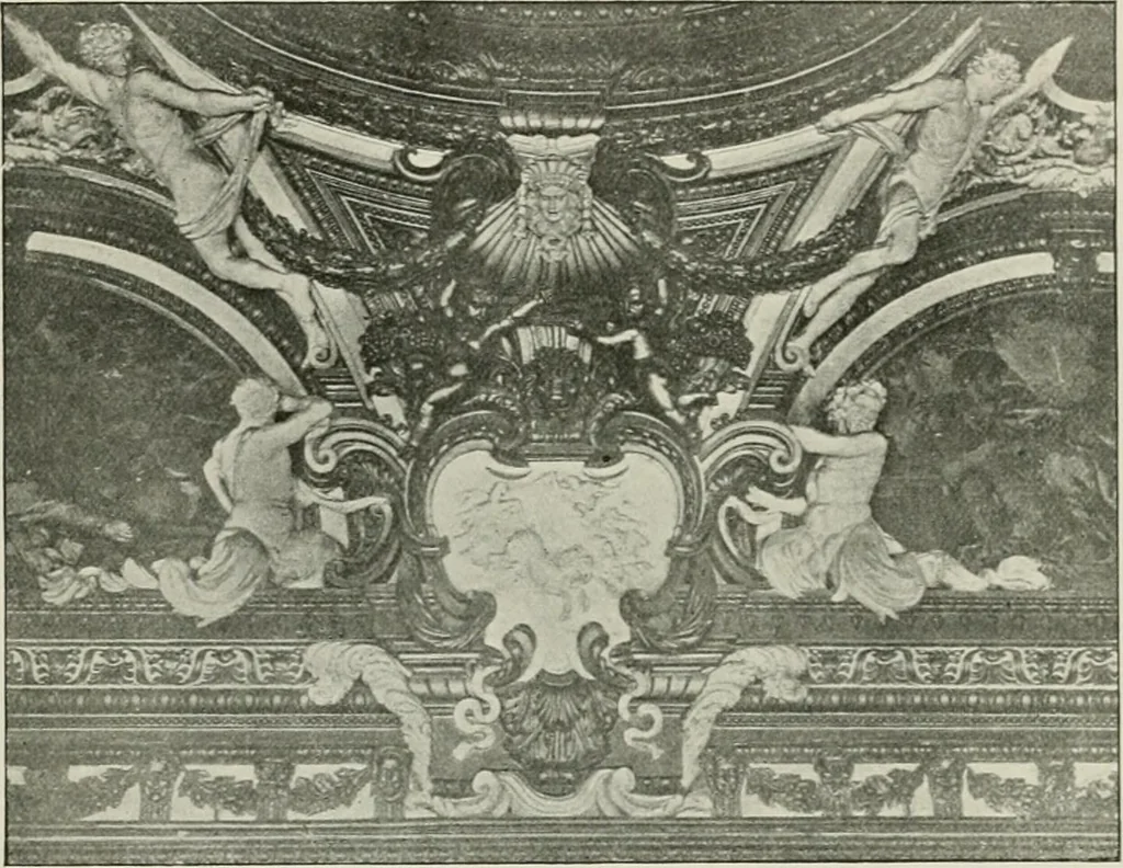 An illustration from Plastering, plain and decorative. A practical treatise on the art & craft of plastering and modelling, including full descriptions of the various tools, materials, processes, and appliances employed ... together with an account of historical plastering in England, Scotland, and Ireland, accompanied by numerous examples, 1899, leaf 36