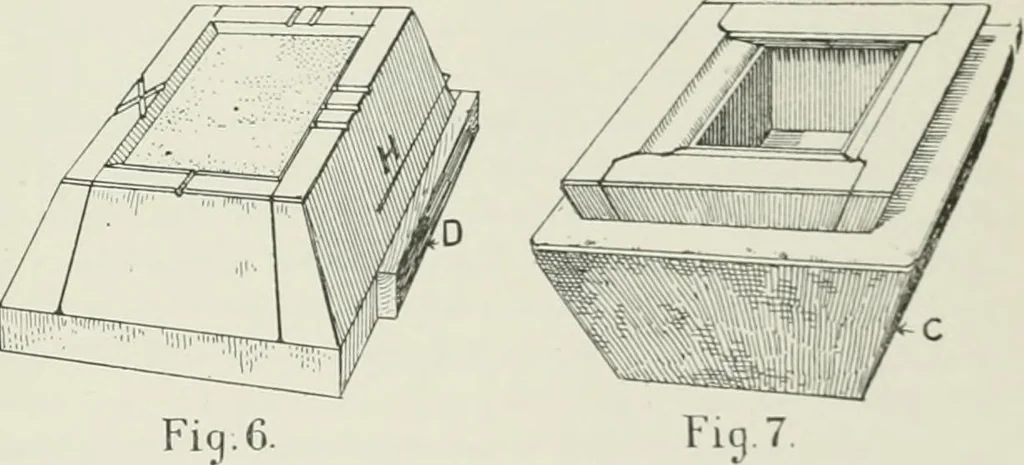 An illustration from Plastering, plain and decorative. A practical treatise on the art & craft of plastering and modelling, including full descriptions of the various tools, materials, processes, and appliances employed ... together with an account of historical plastering in England, Scotland, and Ireland, accompanied by numerous examples, 1899, leaf 378