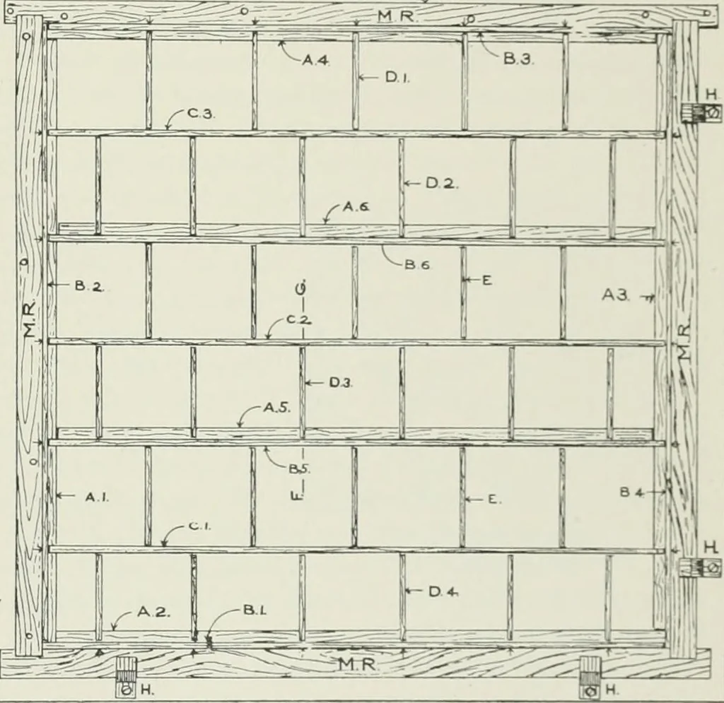 An illustration from Plastering, plain and decorative. A practical treatise on the art & craft of plastering and modelling, including full descriptions of the various tools, materials, processes, and appliances employed ... together with an account of historical plastering in England, Scotland, and Ireland, accompanied by numerous examples, 1899, leaf 486