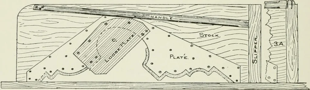 An illustration from Plastering, plain and decorative. A practical treatise on the art & craft of plastering and modelling, including full descriptions of the various tools, materials, processes, and appliances employed ... together with an account of historical plastering in England, Scotland, and Ireland, accompanied by numerous examples, 1899, leaf 493