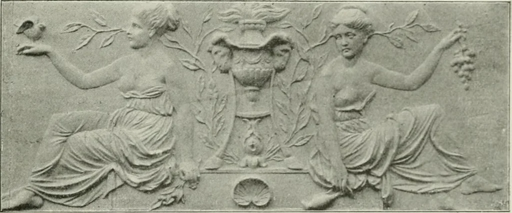 An illustration from Plastering, plain and decorative. A practical treatise on the art & craft of plastering and modelling, including full descriptions of the various tools, materials, processes, and appliances employed ... together with an account of historical plastering in England, Scotland, and Ireland, accompanied by numerous examples, 1899, leaf 502