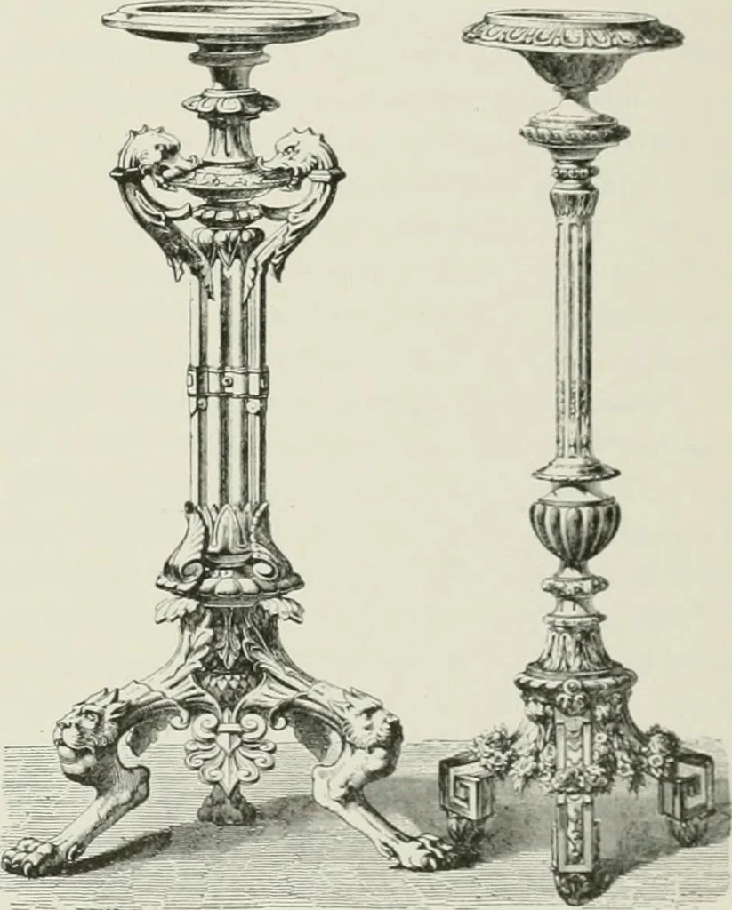An illustration from Plastering, plain and decorative. A practical treatise on the art & craft of plastering and modelling, including full descriptions of the various tools, materials, processes, and appliances employed ... together with an account of historical plastering in England, Scotland, and Ireland, accompanied by numerous examples, 1899, leaf 506
