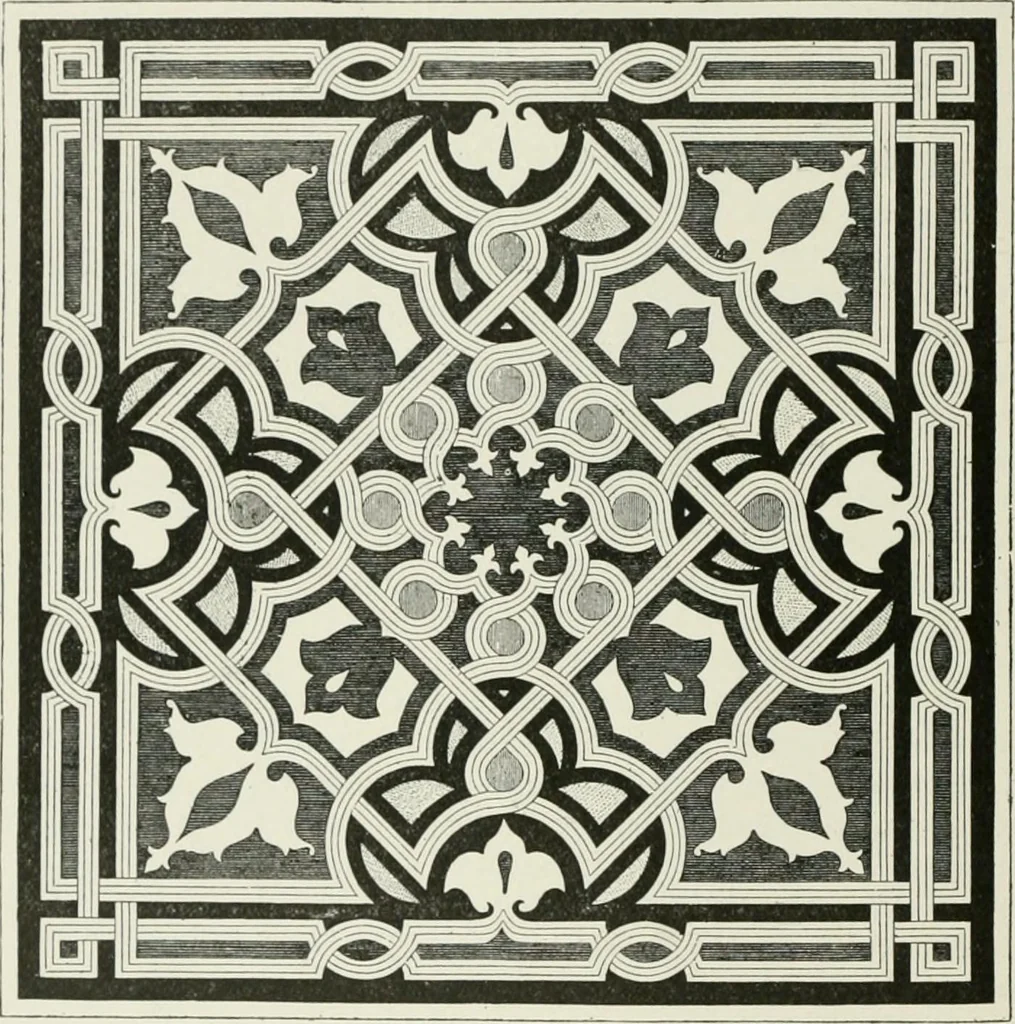 An illustration from Plastering, plain and decorative. A practical treatise on the art & craft of plastering and modelling, including full descriptions of the various tools, materials, processes, and appliances employed ... together with an account of historical plastering in England, Scotland, and Ireland, accompanied by numerous examples, 1899, leaf 537