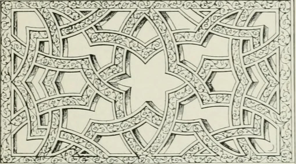 An illustration from Plastering, plain and decorative. A practical treatise on the art & craft of plastering and modelling, including full descriptions of the various tools, materials, processes, and appliances employed ... together with an account of historical plastering in England, Scotland, and Ireland, accompanied by numerous examples, 1899, leaf 540