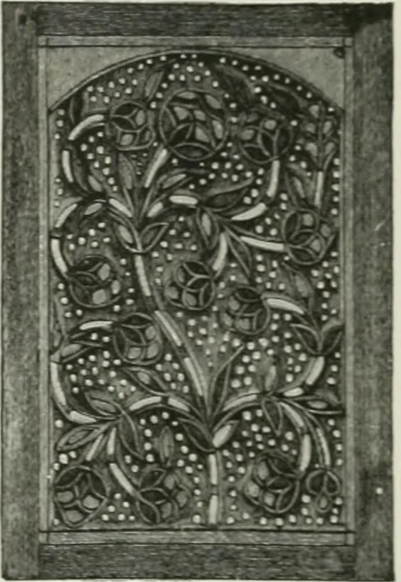 An illustration from Plastering, plain and decorative. A practical treatise on the art & craft of plastering and modelling, including full descriptions of the various tools, materials, processes, and appliances employed ... together with an account of historical plastering in England, Scotland, and Ireland, accompanied by numerous examples, 1899, leaf 540