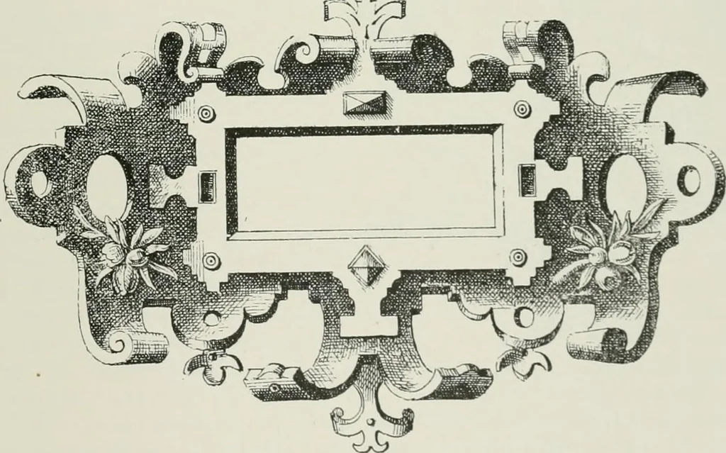 An illustration from Plastering, plain and decorative. A practical treatise on the art & craft of plastering and modelling, including full descriptions of the various tools, materials, processes, and appliances employed ... together with an account of historical plastering in England, Scotland, and Ireland, accompanied by numerous examples, 1899, leaf 564