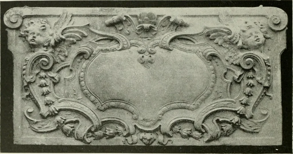 An illustration from Plastering, plain and decorative. A practical treatise on the art & craft of plastering and modelling, including full descriptions of the various tools, materials, processes, and appliances employed ... together with an account of historical plastering in England, Scotland, and Ireland, accompanied by numerous examples, 1899, leaf 569