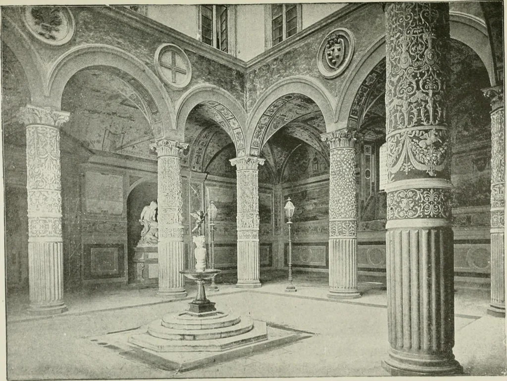 An illustration from Plastering, plain and decorative. A practical treatise on the art & craft of plastering and modelling, including full descriptions of the various tools, materials, processes, and appliances employed ... together with an account of historical plastering in England, Scotland, and Ireland, accompanied by numerous examples, 1899, leaf 68