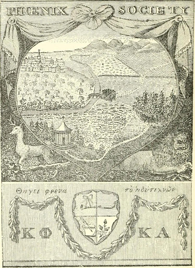 An illustration from American book-plates, a guide to their study with examples ... With a bibliography by Eben Hewins ... Illustrated with many reproductions of rare and interesting book-plates and in the finer editions with many prints from the original coppers both old and recent, 1905, leaf 113
