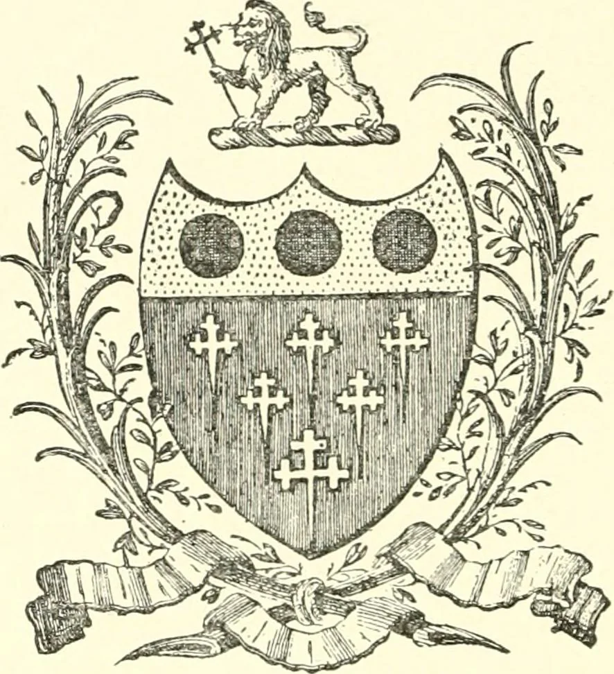 An illustration from American book-plates, a guide to their study with examples ... With a bibliography by Eben Hewins ... Illustrated with many reproductions of rare and interesting book-plates and in the finer editions with many prints from the original coppers both old and recent, 1905, leaf 125