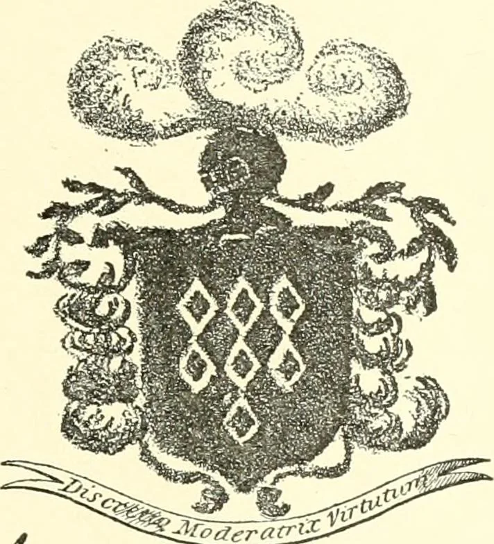 An illustration from American book-plates, a guide to their study with examples ... With a bibliography by Eben Hewins ... Illustrated with many reproductions of rare and interesting book-plates and in the finer editions with many prints from the original coppers both old and recent, 1905, leaf 126