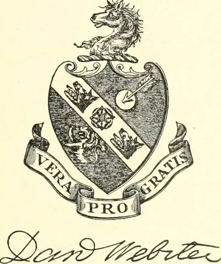 An illustration from American book-plates, a guide to their study with examples ... With a bibliography by Eben Hewins ... Illustrated with many reproductions of rare and interesting book-plates and in the finer editions with many prints from the original coppers both old and recent, 1905, leaf 136